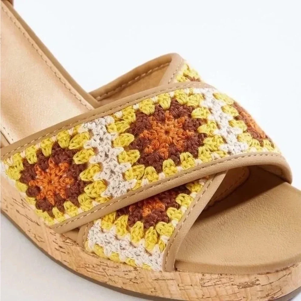 Cato | Crochet Crossband Wedges Various Sizes Available Boho